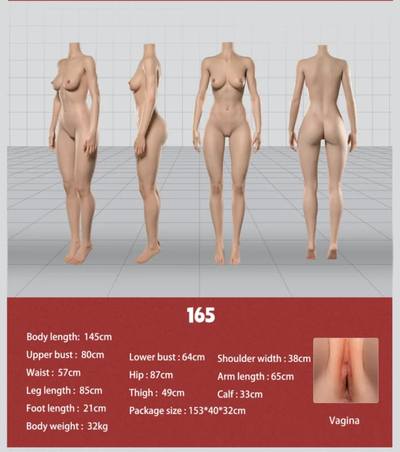 ตุ๊กตายาง Hybrid/ซิลิโคนทั้งตัว 165cm - 165cm Doll Senior【Songying】ROS Head - Image 11